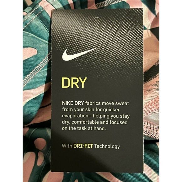 Nike Floral Multicolor Fast Crop Runway Women Leggings Women's Extra Small NWT - Picture 5 of 7